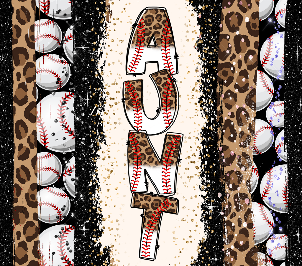 AUNT BASEBALL SUBLIMATION TUMBLER