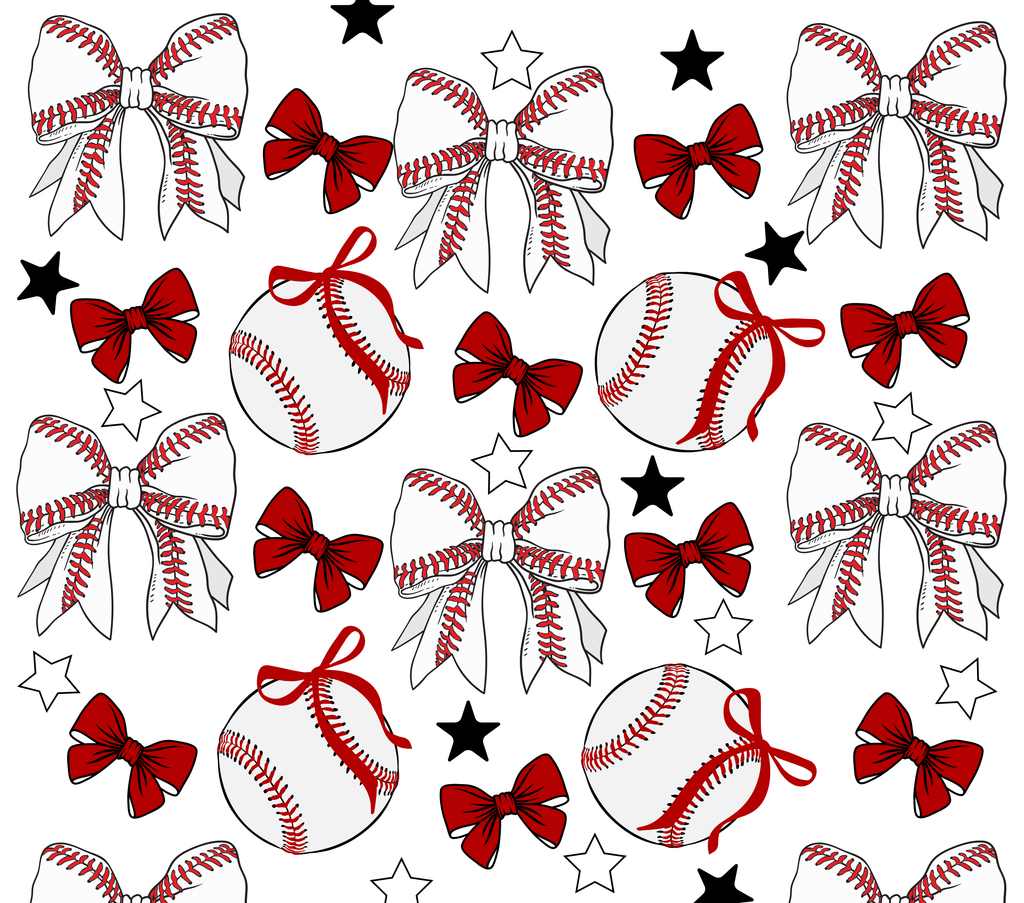 BASEBALL BOWS SUBLIMATION TUMBLER