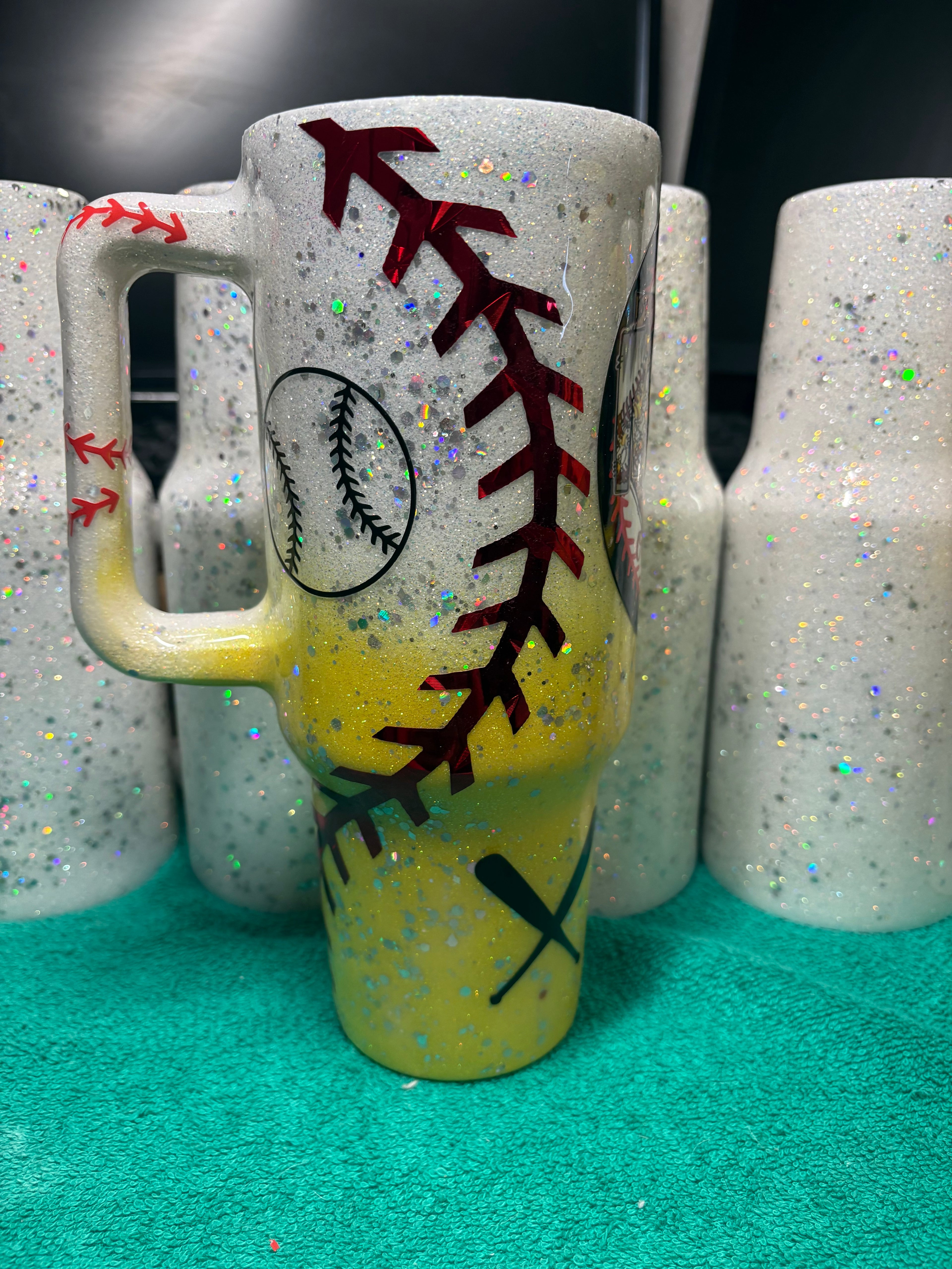 Mom of Both 40 oz Glitter Epoxy Tumbler