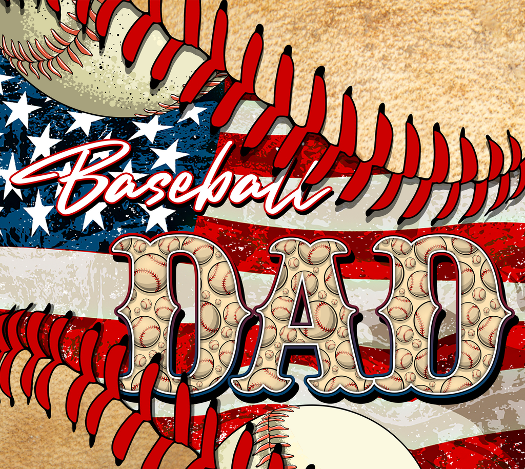 BASEBALL DAD #2 SUBLIMATION TUMBLER