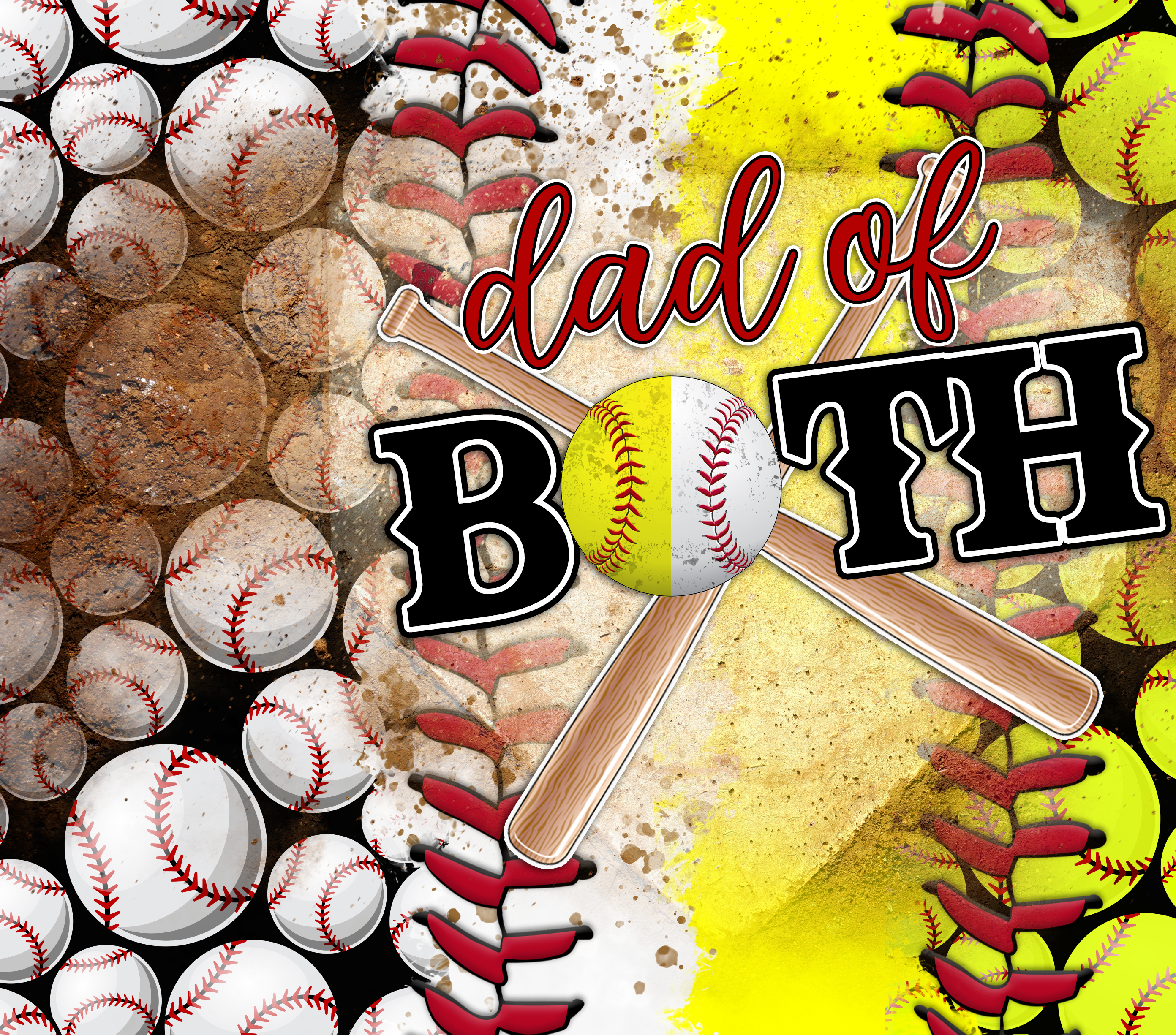 DAD OF BOTH SUBLIMATION TUMBLER