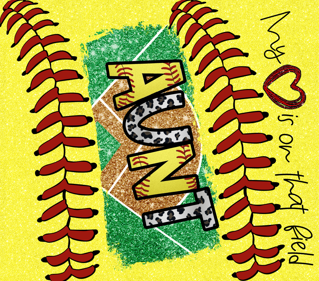 AUNT SOFTBALL SUBLIMATION TUMBLER